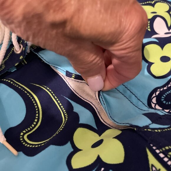 Vintage Y2K Catalina Board Shorts Coverup Women's M Blue Tropical Swim RARE NWT - Picture 3 of 12